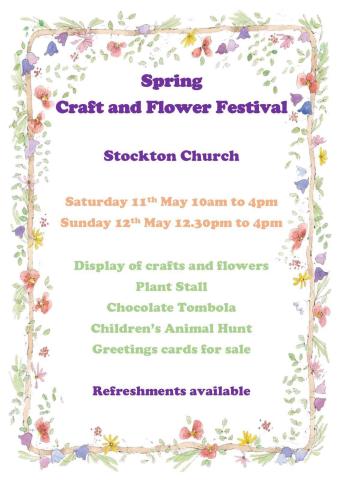 Poster giving details of  Craft and Flower Festival